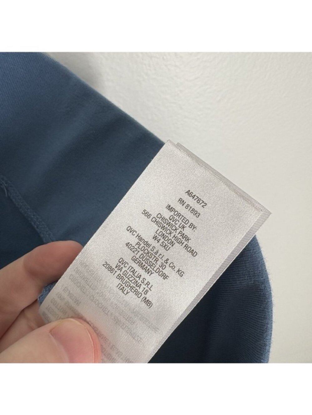 Denim & Co. Women 1X Blue Pockets Comfort Duo Stretch Legging With Lace Detail - Picture 14 of 14